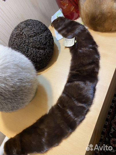 Воротник норка новый