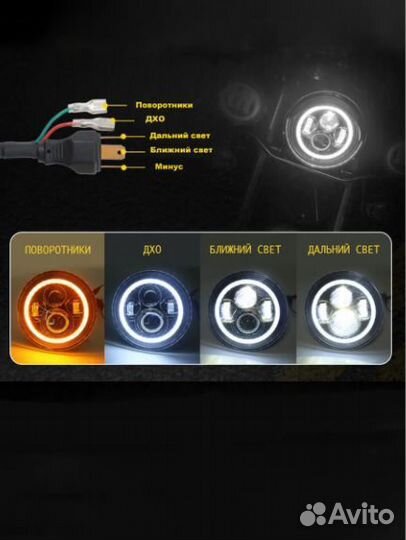 Фара светодиодная LED. нива,УАЗ,газ,камаз,урал