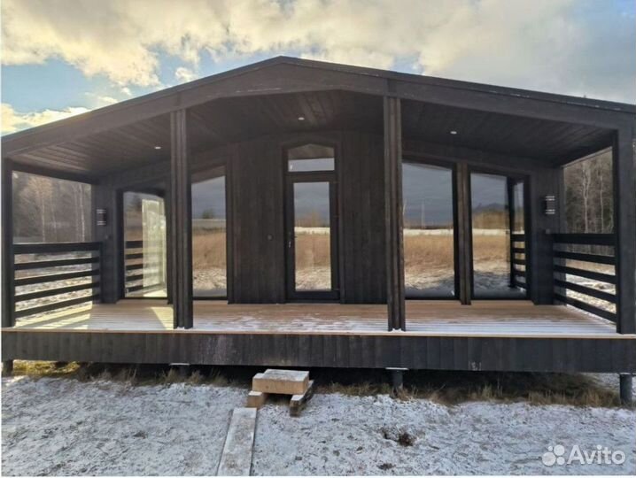 Каркасный дачный дом с доставкой 75 м кв, арт. др-3778