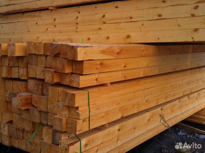 Брус из сосны 150х200х6000мм, 1-2 сорт