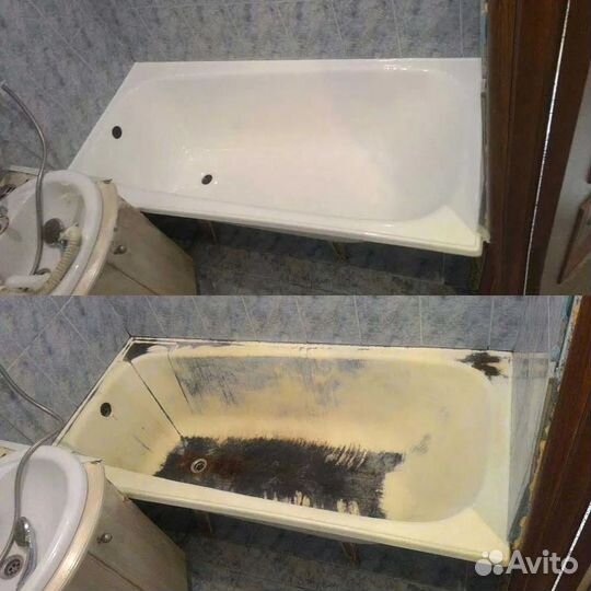 Реставрация ванн жидким акрилом по договору