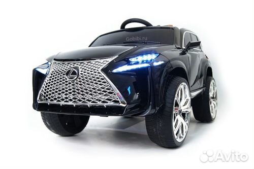 Электромобиль RiverToys Lexus E111KX black-glanec