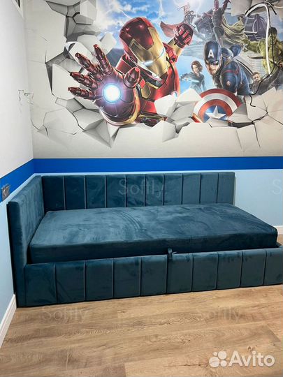 Детская кровать с мягкими бортиками