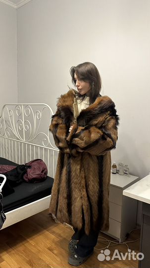 Винтажная шуба длинная