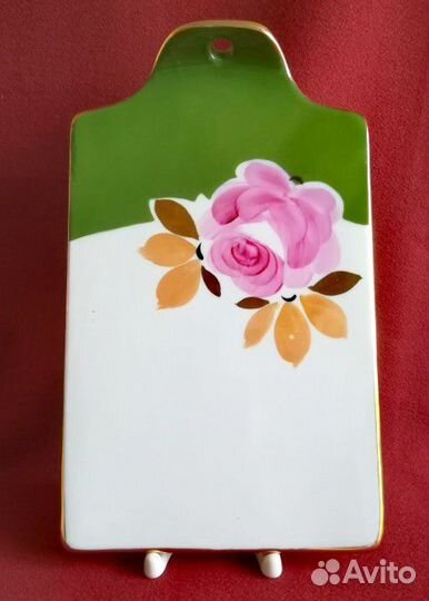 Фарфоровая сырная доска Дулево 1989