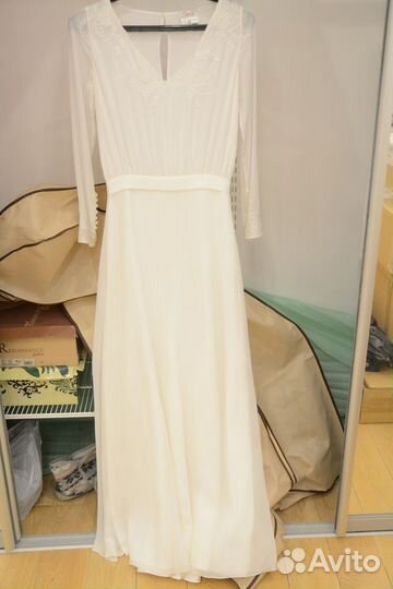 Свадебное дизайнерское платье,новое,стильбохо р.44