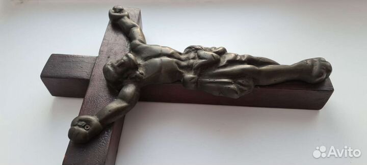 Крест Распятие Большой. Бронза