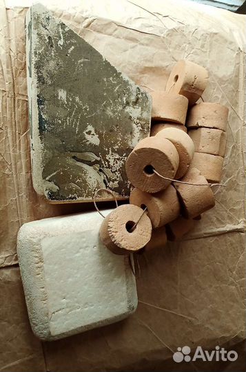 Поплавки сетевые из плотного советского пенопласта