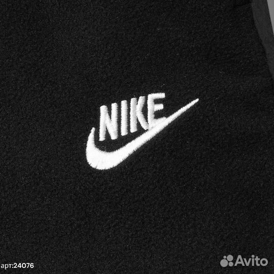 Спортивные штаны nike теди черные утепленные С кар 44(XS/S)