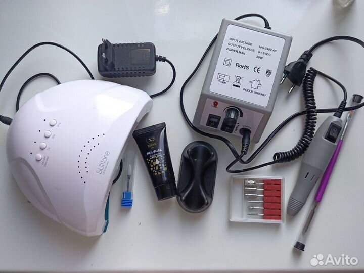 Набор для маникюра и педикюра, лампа для ногтей