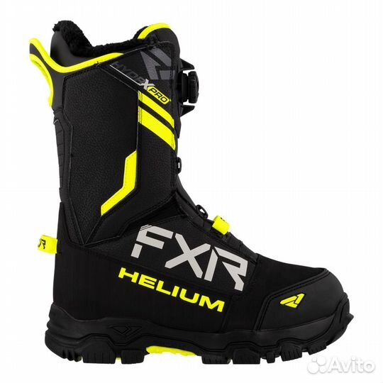 Ботинки FXR Helium BOA с утеплителем Black/Hi Vis