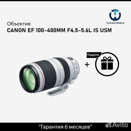 Canon EF 100-400mm f/4.5-5.6L IS USM(Гарантия)