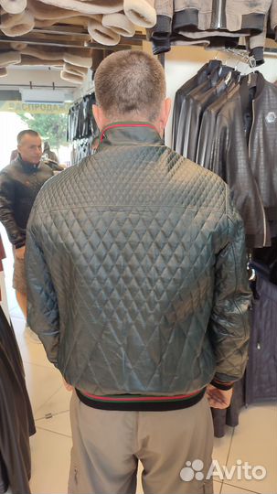 Кожаная куртка мужская