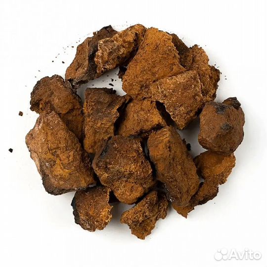 Чага сухая, кусковая