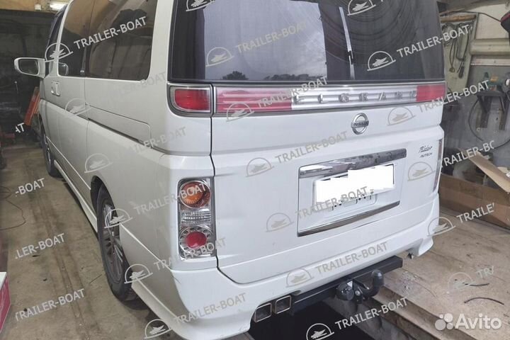 Фаркоп Nissan Elgrand (E51) 2WD/4WD 2002-2010, рама и крюк-шар 50 мм, 44200