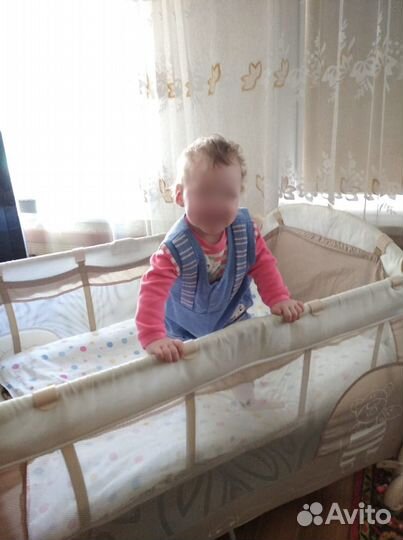 Детская кроватка манеж складная