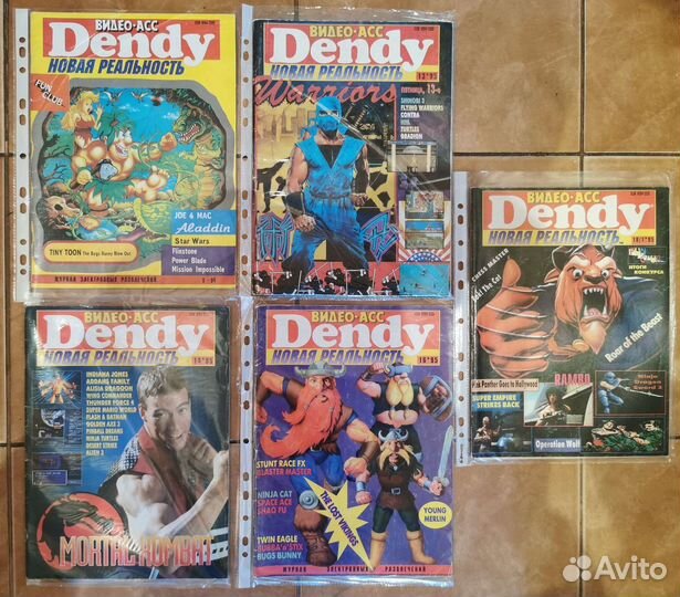 Журналы Видео-асс Денди #9, 13, 14, 16, 18-1
