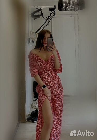 Платье летнее длинное миди