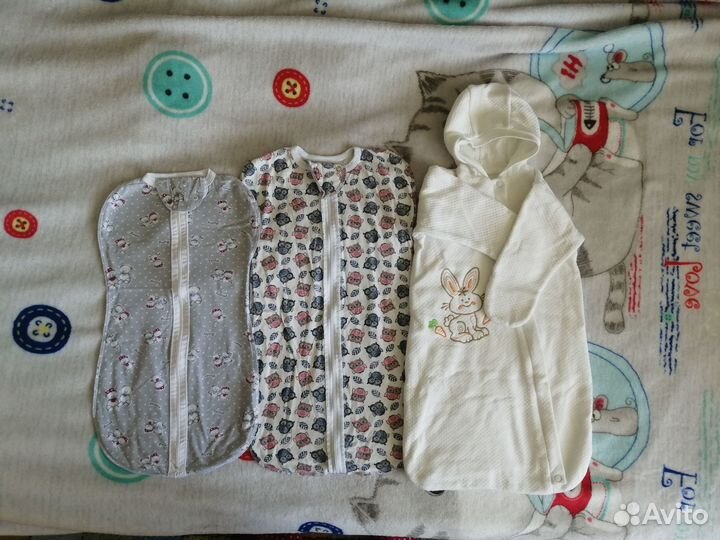Новая пеленка кокон и комбинезон на молнии 56 62