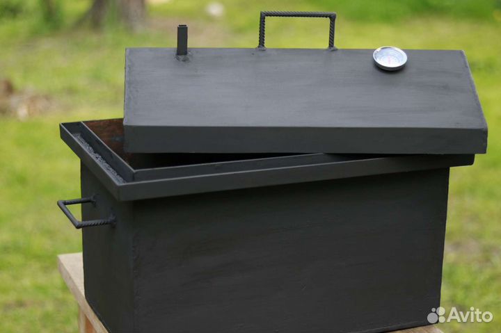 Коптильня горячего копчения с термометром