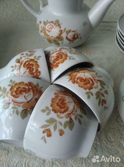 Чайный сервиз СССР. 14 предметов. Новый