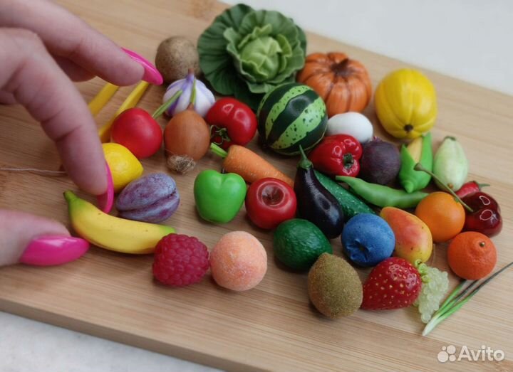 Овощи из полимерной глины