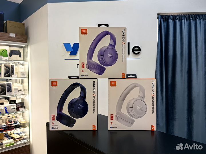 Беспроводные наушники JBL Tune 520BT Новые,Чек