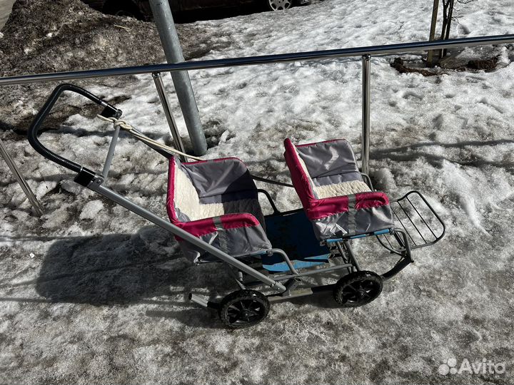 Санки для двойни Санки-коляска