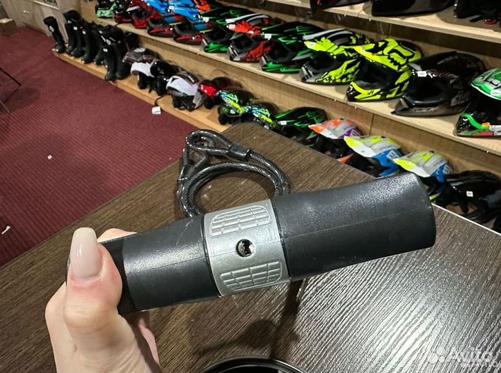 Замок дуга + трос для мото противоугонный