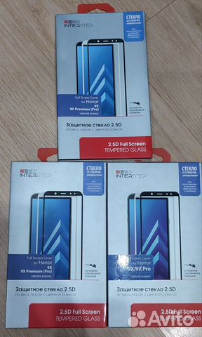 Защитное стекло на Смартфон Honor 9X и Samsung J2