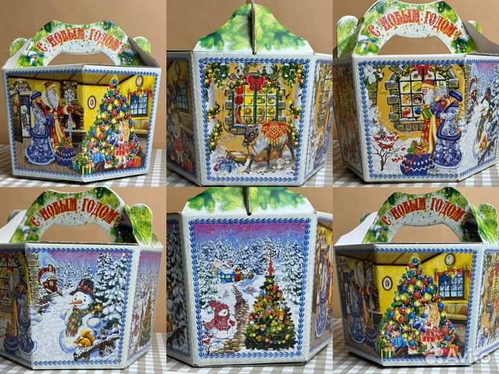 Бесплатно коробки подарочные новогодние