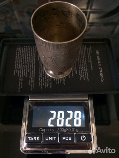 Стопка серебро 84