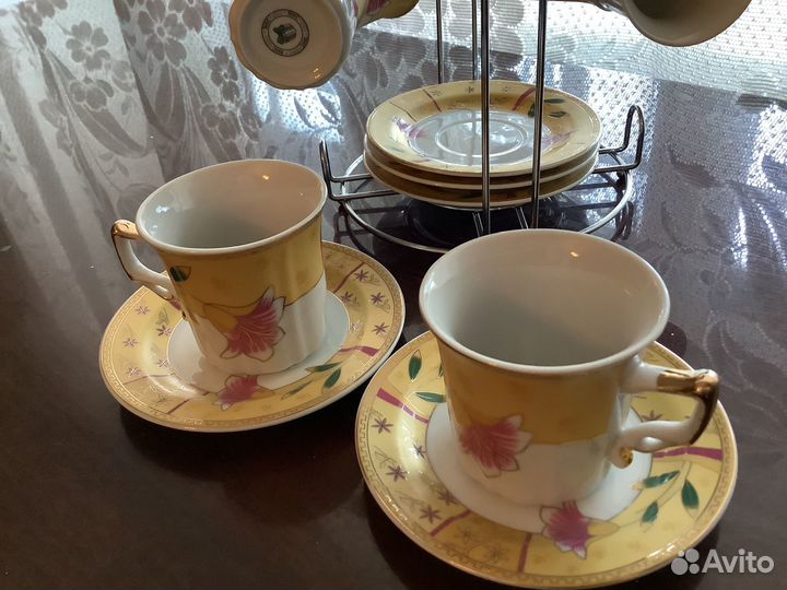 Сервиз кофейный-чайный и Кружка чайная, фарфор