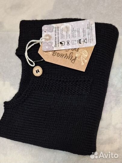 Жилетка безрукавка вязаная ручная работа