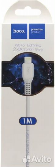 USB Кабель для Apple/iPhone hoco X20, 2A, 1 м