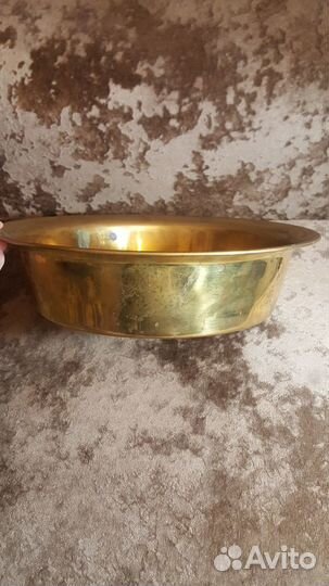 Латунный таз для варенья