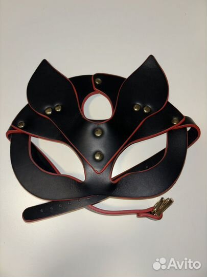Маска кошка кожзам
