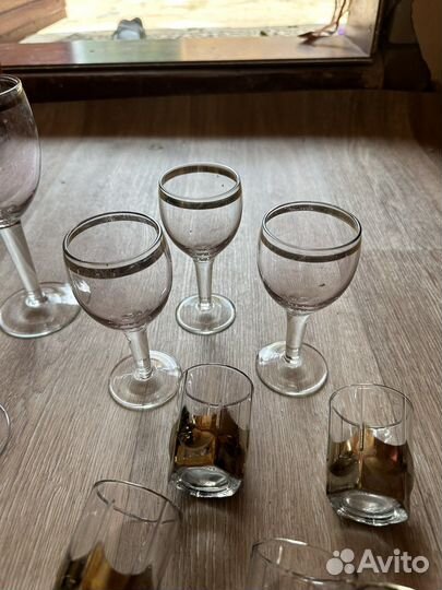 Стопки, стаканы, фужеры СССР, цветное стекло