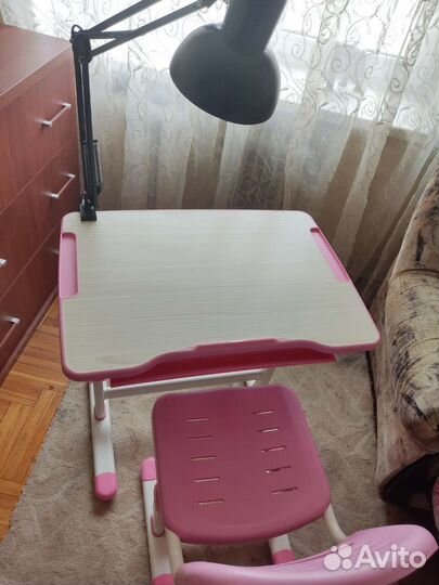 Растущая парта и стул бу