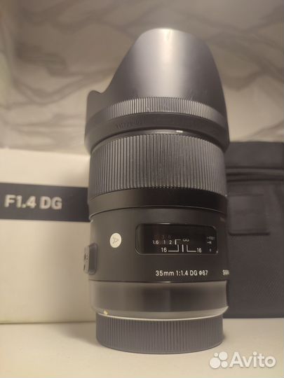 Объектив Sigma 35mm f/1.4 ART Canon Комплект