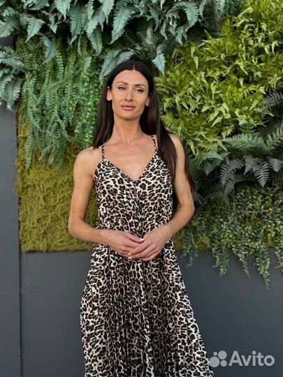 Летний сарафан леопард Италия Joleen