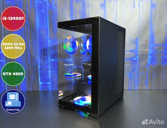 Мощный компьютер i5-RTX4060-32DDR4-WDE19024563-B760