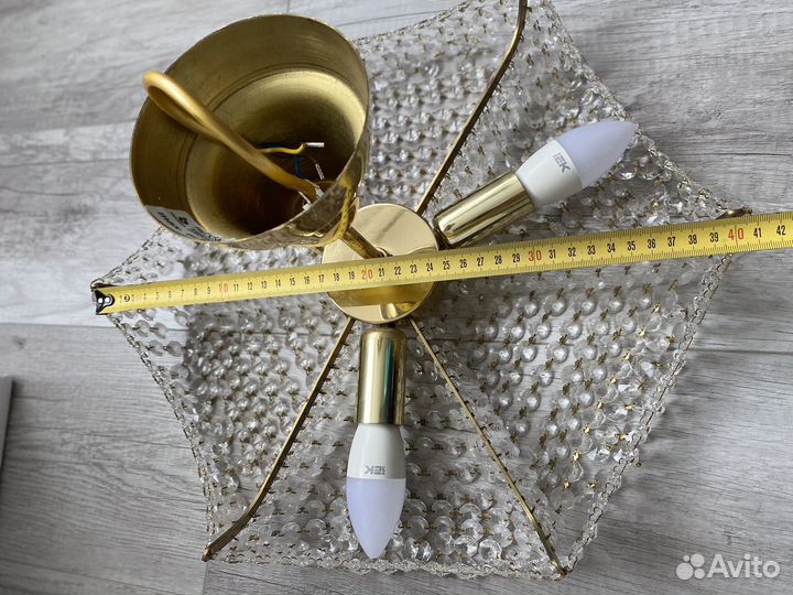 Люстра хрусталь бу