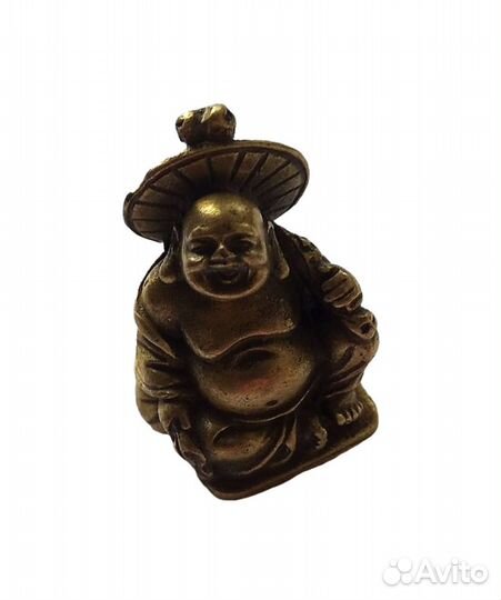 Будда Хотэй - Китайская Статуэтка из Бронзы ru*851