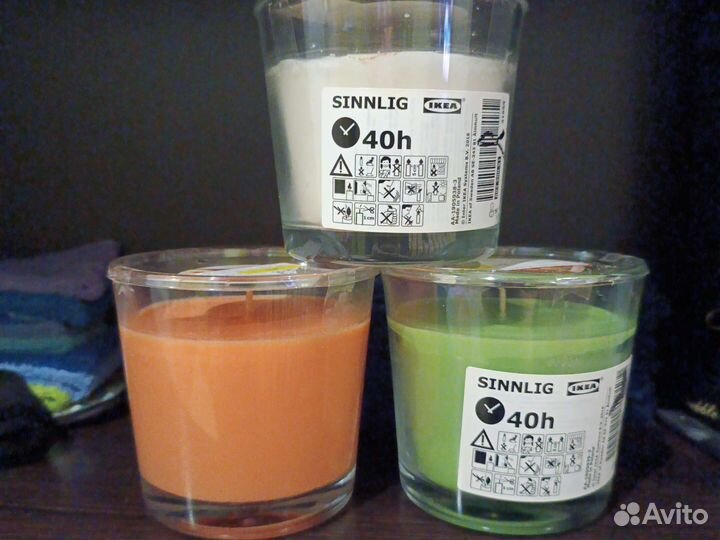 Ароматические свечи sinnlig IKEA