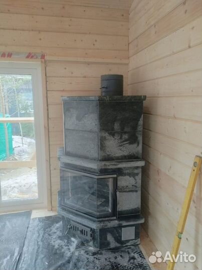 Печь из вулканического камня