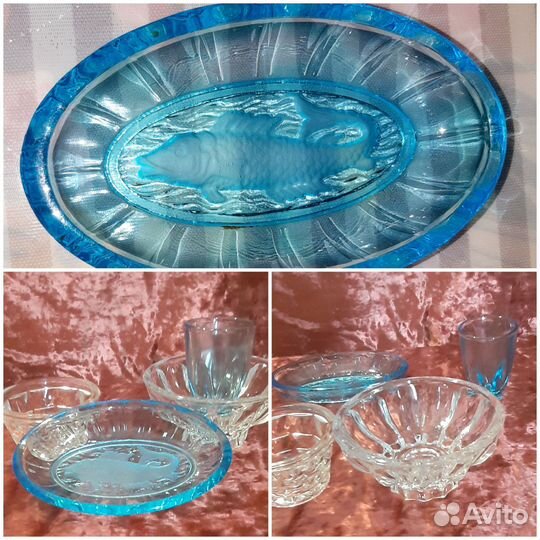 Селедочница/шпротница/ Неман,стекло СССР