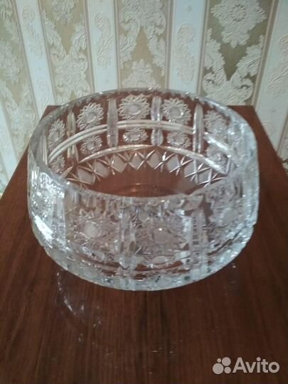 Вазы салатники хрустальные СССР