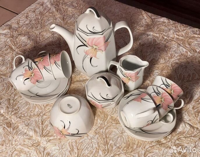 Сервиз чайный 6 персон форфор Германия Бавария