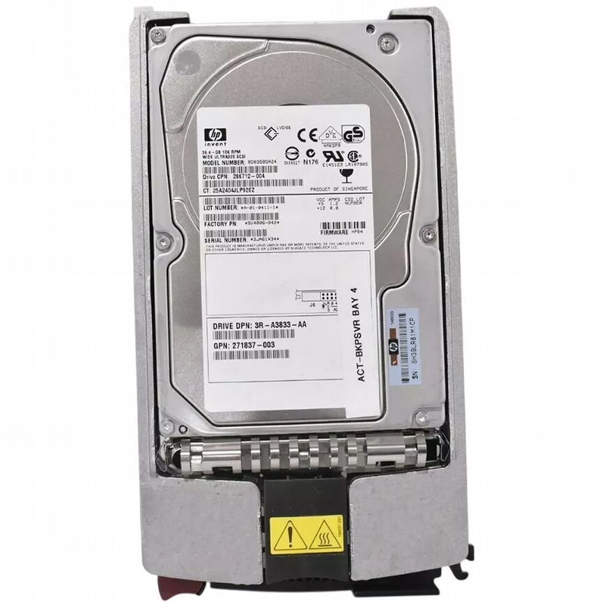 [286712-004] Жесткий Диск Hp Bd03685a24 36,4gb U320scsi 3.5" 286712-004